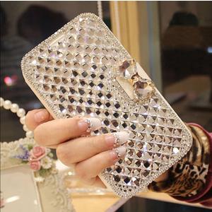 Bonitec Compatible with Galaxy S22 Ultra Wallet Case, Luxury Cute Shiny Bling Glitter Bowknot Crystal Diamond Rhinestone Wallet Flip Stand Case Kickstand Protective Full Body Cover with Card Slot