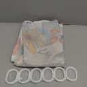 YiarTaan Floral Shower Curtain, Flower Shower Curtains for Bathroom, Watercolor Leaf Bathroom Curtain, Fabric Shower Curtains for Home Hotels Bathtubs Decor Easy Care Machine Washable 72x72