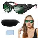 mozeeda Red Light Therapy Glasses, Laser Hair Removal Glasses, IPL Laser Safety Glasses 190-450nm&560-2000nm, Eyes Protection for Tanning Goggles and Red Light Therapy