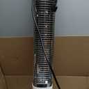 Patio Heater for Outdoor Use, Infrared Electric Outdoor Heater, 1500W Instant Heating, 60-Degree Oscillation, 9 Heat Levels, 9H Timer, Remote, Backyard, Large Room, Indoor, 32", White