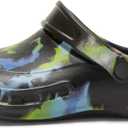 Haifago Non Slip Waterproof Clogs Shoes for Men, Standing All Day Comfortable Nurse and Chef Shoes for Men, Men's Oil-Proof Work Shoes for Food Service (9 Wide, Tie Dye)