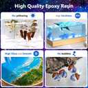 KISREL Deep Pour Epoxy Resin, 96OZ Resin Epoxy Kit (2:1) for 2-4 Inch Pour DepthsBubble Free, Low Odour, Crystal Clear Casting Resin for Bar Tops, Table Tops, River Tables, Wood Fillers, Crafts