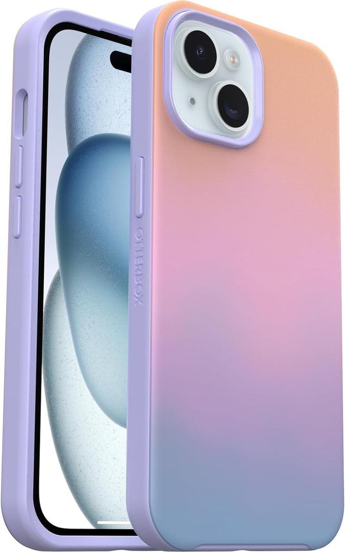 OtterBox iPhone 17e, 16e, 15, 14, 13 (ONLY) Symmetry Series+ Case, Snaps to MagSafe, Ultra-Slim, Raised Edges Protect Camera & Screen - Non-Retail Packaging - Soft Sunset