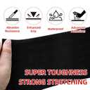 WELSTIK Rubber Grip Tape, Ultra Strong Waterproof Anti Slip Tape with Textured Adhesive for DIY Tools & Gadgets (Black, 6In x 16.4Ft)