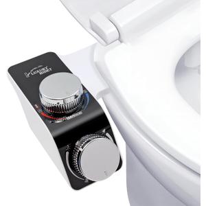 (Hot and Cold) Bidet Attachment, Non-Electric Cold Water Bidet Toilet Seat Attachment with Pressure Control, Retractable Self-Cleaning Dual Nozzles for Front and Back Cleaning
