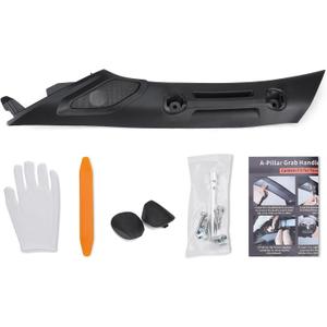 LOCOPOW Driver Side A-Pillar Grab Handle for Toyota Tacoma 4th Gen 2024-2026, OEM-Style Texture, No Creaking, Interior Assist Handle Replacement Black