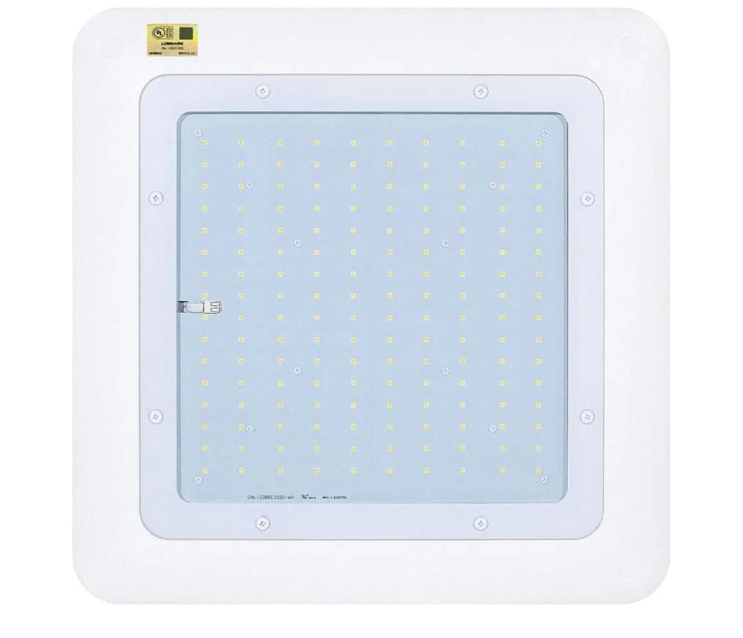 LED Canopy Light, Gas Station Canopy Light, Commercial Outdoor Fixture, 200W 28000LM 140LM/W 5700K, 600-850W HPS HID Replacement, UL&CUL Listed, Waterproof Area Light for Parking Lot, White