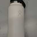 Hydro Flask 32 Oz Wide Flex Straw Cap Bottle - Insulated Stainless Steel - Wide Straw Lid, Non Spill, Leakproof in Ivory