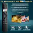 Replacement for Sony-TV-Voice-Remote-Control, Compatible with Sony Bravia XR/XBR/KD Series 4K/8K LED OLED Google/Android Smart TVs