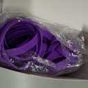 Liliful 100 Pcs Silicone Rubber Wristbands Rubber Wristband Bracelet Bands for Silicone Wristbands for Women Men(Purple)