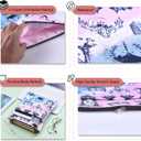 Fantasy Book Cover Markers for Reading, VELARIS Book Sleeve, Dark Fairytale Book Covers, Gifts for Men Women Book Lovers, Readers Sleeve Gift Paperback Book Cover with Zipper (Rose A)