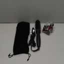 Thermal Brush, 1.7 inch Heated Round Brush with Detachable Head, Velvet Pouch and Dual Voltage for Travel, Easy to Create Blowout Look (Black)