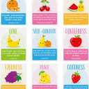 Feifeiya 9 Pcs Fruit of the Spirit Poster Religious Fruit Bible Verse Poster Inspirational Bulletin Board Christian Scripture Wall Art for Classroom Church Sunday School VBS Nursery Bedroom Home Decor