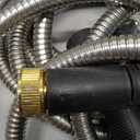 Stainless Steel Garden Hose 25FT, Stainless Steel Heavy Duty Water Hose With 10 Function Nozzle, No-Kink, Tough & Flexible, Sturdy and Lightweight, Rust Proof for Yard, Outdoor