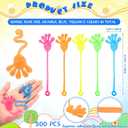 500 Pcs Sticky Hands Bulk Valentines Classroom Gifts Party Favors for Kids Glow in the Dark Mini Stretchy Toys Goodie Bag Stuffers Sticky Hands for Child Easter Egg Fillers School Prize Treat(500 Pcs)