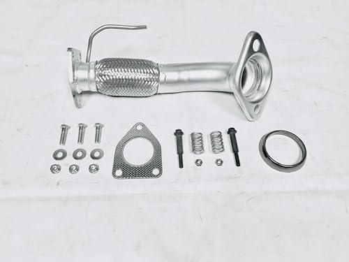 ZELAINE Exhaust Front Flex Pipe Direct Fit Compatible with Honda Accord 2008 2009 2010 2011 2012 2.4L, Compatible with Acura TSX 2.4L 2009 2010 2011 2012 2013 2014