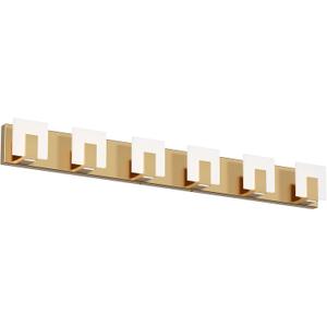Aipsun Gold Vanity Lighting Fixtures Modern Vanity Lights LED 6 Lights Bathroom Vanity Light Up and Down Wall Light Fixtures 6000K