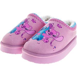 Josmo Cars Lightning Mcqueen Lilo Stitch Clog Slippers for Boy Girl Stitch and Angel Fur Lined Clogs Comfort Warm Soft Plush Lightweight House Shoes- Size 5-10 Toddler 11-13 Little Kid 1-5 Big kid (Purple Pink)