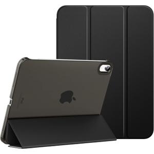 MoKo for iPad (A16) 11th Generation Case 11 Inch 2025, iPad 10th Generation Case 10.9 Inch 2022, Slim Stand Hard PC Translucent Back Shell Smart Cover, Support Touch ID, Auto Wake/Sleep, Black