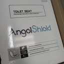 Red Elongated Toilet Seat Natural Wood Toilet Seat with Zinc Alloy Hinges, Easy to Install also Easy to Clean, Scratch Resistant Toilet Seat by Angol Shiold (Elongated, Red)