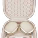 Smart Case for New Apple AirPods Max Supports Sleep Mode, Hard Organizer Portable Carry Travel Cover Storage Bag (Starlight)