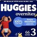 Huggies Overnites Diapers, Size 3
