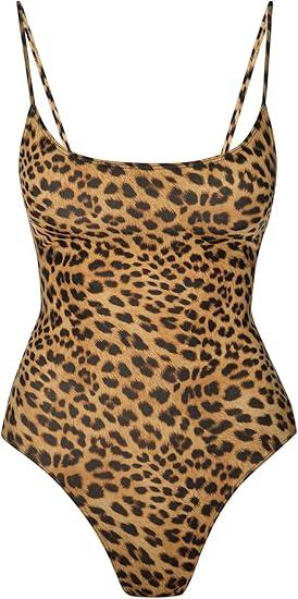 Sexy One Piece Bathing Suit for Women Tummy Control High Cut One Piece Swimsuit Womens Swim Suit, Size XL