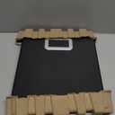 Taylor Digital Bathroom Scale, Body Weight Scale 400 LB Capacity, Carbon Fiber Anti-Slip Mat, 11.8 x 11.8 Inch Platform, Black