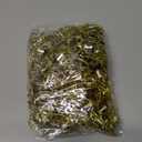 120 Pieces 0.5 Inch Round Christmas Ornament Caps Replacement Plastic Christmas Ornament Hangers Caps for Christmas Tree Ceramic Glass Porcelain Christmas Ornaments DIY Decorations (Gold)