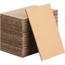 Corrugated Cardboard Sheets, 3 mm Flat, 4 x 6 Inch, Brown
