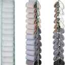 Legging Organizer and Storage, T-Shirt Organizer with 26 Roll Compartments for Yoga Pants, Tank Top, Towel, Underwear, Shirt (Grey) (Gray)
