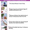 StarJungle Indoor Window Insulation Kit, Clear Window Film for Heat and Cold (5 Windows (62x210 in))