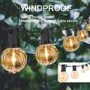 ADIIL 20 PCS Q Hanger Hooks with Safety Buckle, Windproof Screw Hooks for Hanging Outdoor String Lights, Plants, Christmas Patio Lights, 2.2 Inches, White