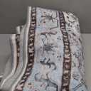 Washable Area Rugs 5x7, Low Pile Soft Vitnage Distressed Rug for Bedroom, Living Room, Dining Room, Non-Slip, Low Pile, Blue