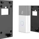 No-Drill Doorbell Mount Compatible with Most Video Doorbell, Strong Adhesive Doorbell Mounting Plate Holder Bracket Accessories for Apartment Rentals Office