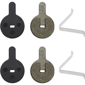 SING F LTD 2 Pairs of Resin Semi Metallic Bike Disc Brake Pads Compatible with Shimano SRAM AVID Hayes MX3 MX4 4mm Thickness Mountain Road Bike Cycling Bicycle MTB Disc Brake Pad