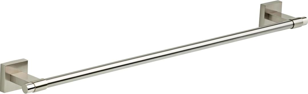 Franklin Brass Maxted (1-Pack) 24" Towel Rack for Bathroom, Satin Nickel Towel Bar for Bathroom Wall Towel Holder Rod Wall Mounted Bathroom Accessories MAX24-SN