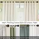 2Pack Bronze Curtain Rods 36 to 88 inch (3-7.3 ft), 1 Inch Diameter Adjustable Heavy Duty Decorative Curtain Rods with Decorative Openwork Carved finials for Living Room Bedroom Windows