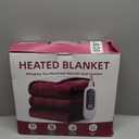 Heated Blanket Electric Throw, 50" x 60" Heating Blanket with 5 Levels & 10 Hours Auto Off, Extremely Soft Flannel Warm Blanket Gifts Over-Heat Protection, ETL Certified Machine Washable