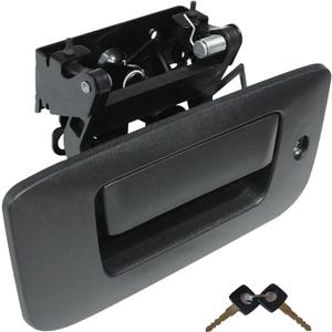 Tailgate Handle Latch and Bezel Trim with Rod Clips for 2007-2014 Chevy Silverado/GMC Sierra 1500 2500 3500 HD 22755305