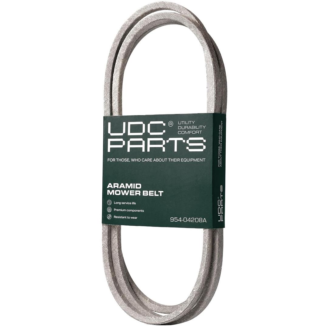 UDC Parts 954-04208A Upper Drive Belt Replacement for Cub Cadet LTX1040 954-04208 MTD Troy Bilt Bronco Craftsman 754-04208A 754-04208 Lawn Mowers/Aramid Cord / 40.90 inches