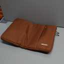 MOSISO Laptop Case 15 inch, 15 inch Laptop Sleeve Compatible with MacBook Air M5 A3448 M4 A3241 M3 A3114 M2 A2941 2026-2023, Dell XPS, Polyester Vertical Computer Sleeve Bag with Pocket, Caramel Brown