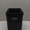 LALASTAR Countertop Compost Bin, Hanging Small Trash Can with Lid Under Sink for Kitchen, Food Waste Bin for Countertop, Mountable Garbage Can for Bathroom, RV, 5L/1.3 Gal,Sliding Lid, Black