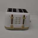 West Bend Timeless 4-Slice Toaster, White Gold
