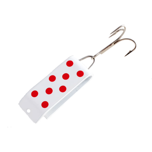 Jake'S Lures Spin Fishing Equipment, 1/4 oz, White with Red 2 Pack
