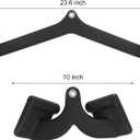 Junkin 19 Pieces LAT Pull Down Bars Cable Machine Attachments for Home Gym Triceps Rope Pull Down Equipment Weight Machine Accessories for Fitness Workout Strength Training
