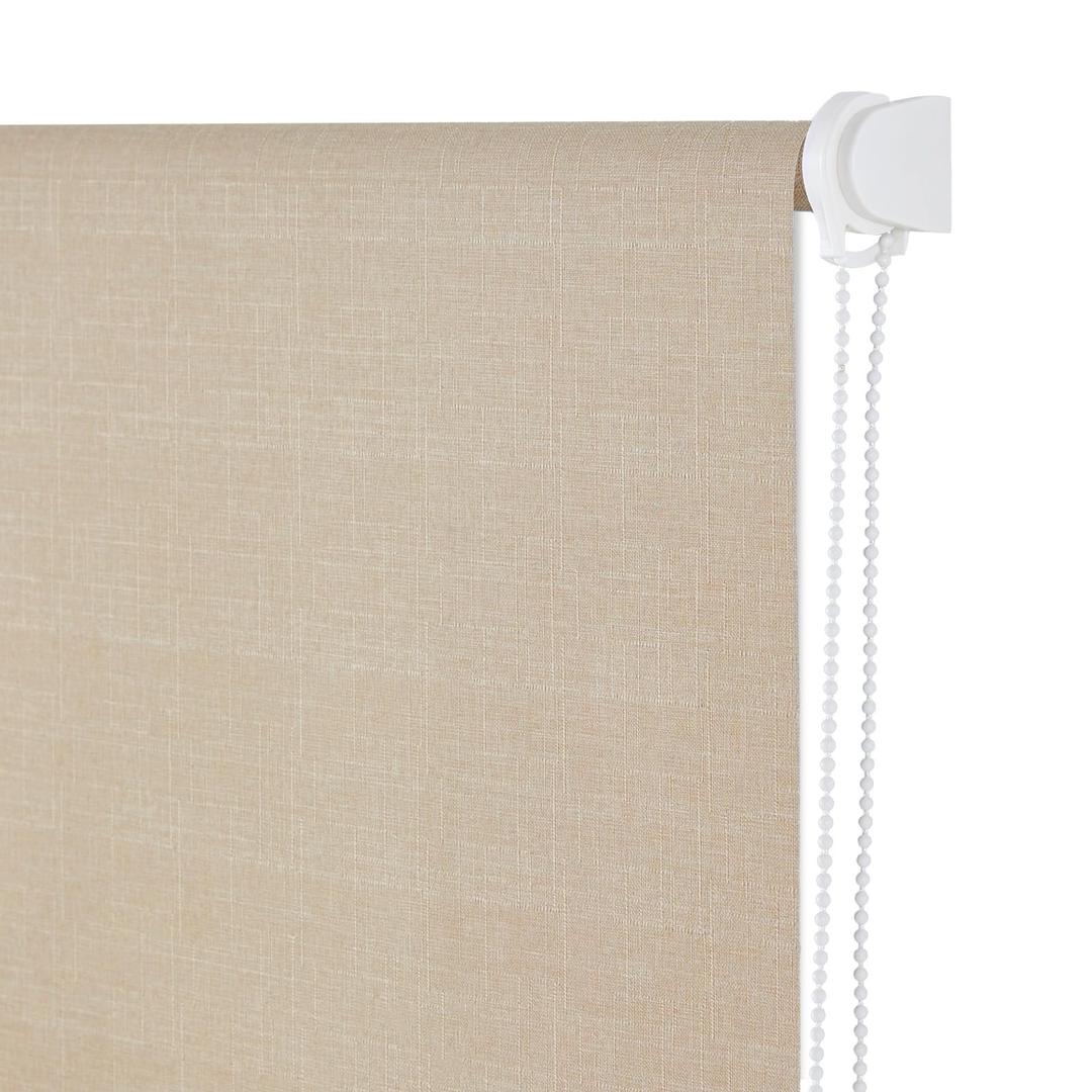 NUTRO CHILL Blackout Roller Shades Blinds for Windows 25" W x 68" L Beige