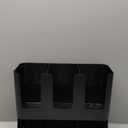 Mind Reader 6 Compartment Upright Breakroom Coffee Condiment and Cup Storage Organizer, Black
