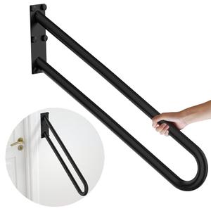 ZUEXT 28 Inch Oil Rubbed Black Stainless Steel Handrail, for 1-5 Steps