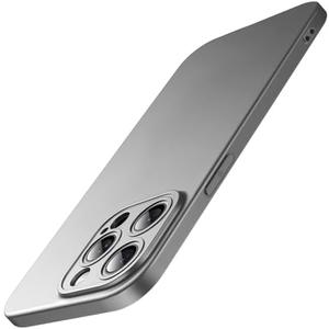 JETech Slim Case for iPhone 15 Pro Max 6.7-Inch with Camera Lens Full Cover Protection, Ultra-Thin Lightweight Matte Finish Minimalist Protective Phone Cover (Natural Titanium)
